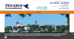 Desktop Screenshot of pegasus-personal.de