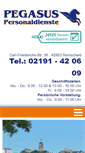Mobile Screenshot of pegasus-personal.de